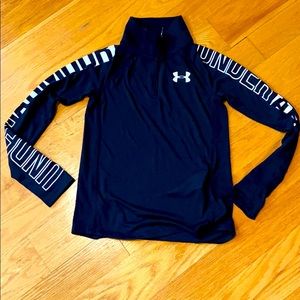 Under Armour 3/4 Zipper Pullover, Girls, YM